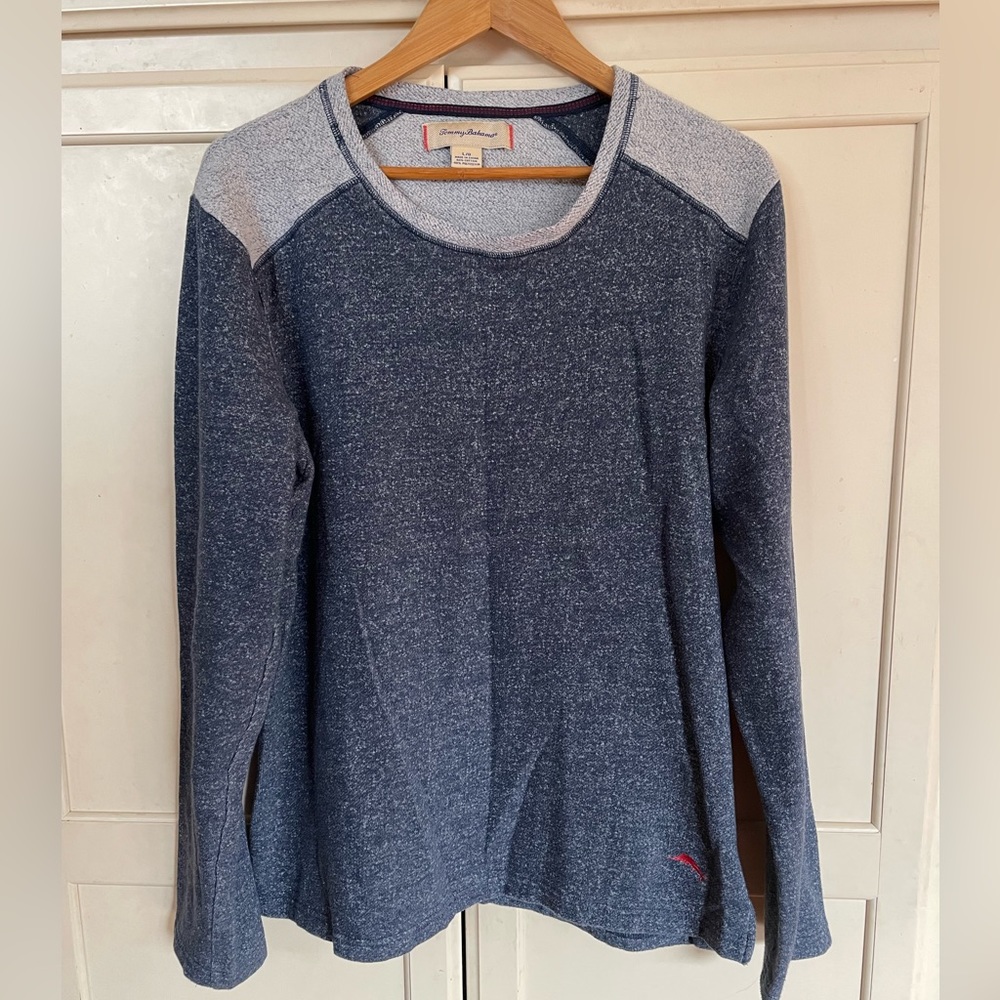Tommy Bahama Lightweight Sweater Large Blue Gray
